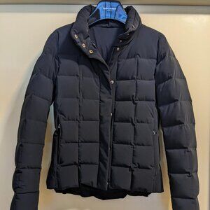 Authentic Hermes Fjord Navy Goose Down Puffer Winter Jacket Coat S Small Italy